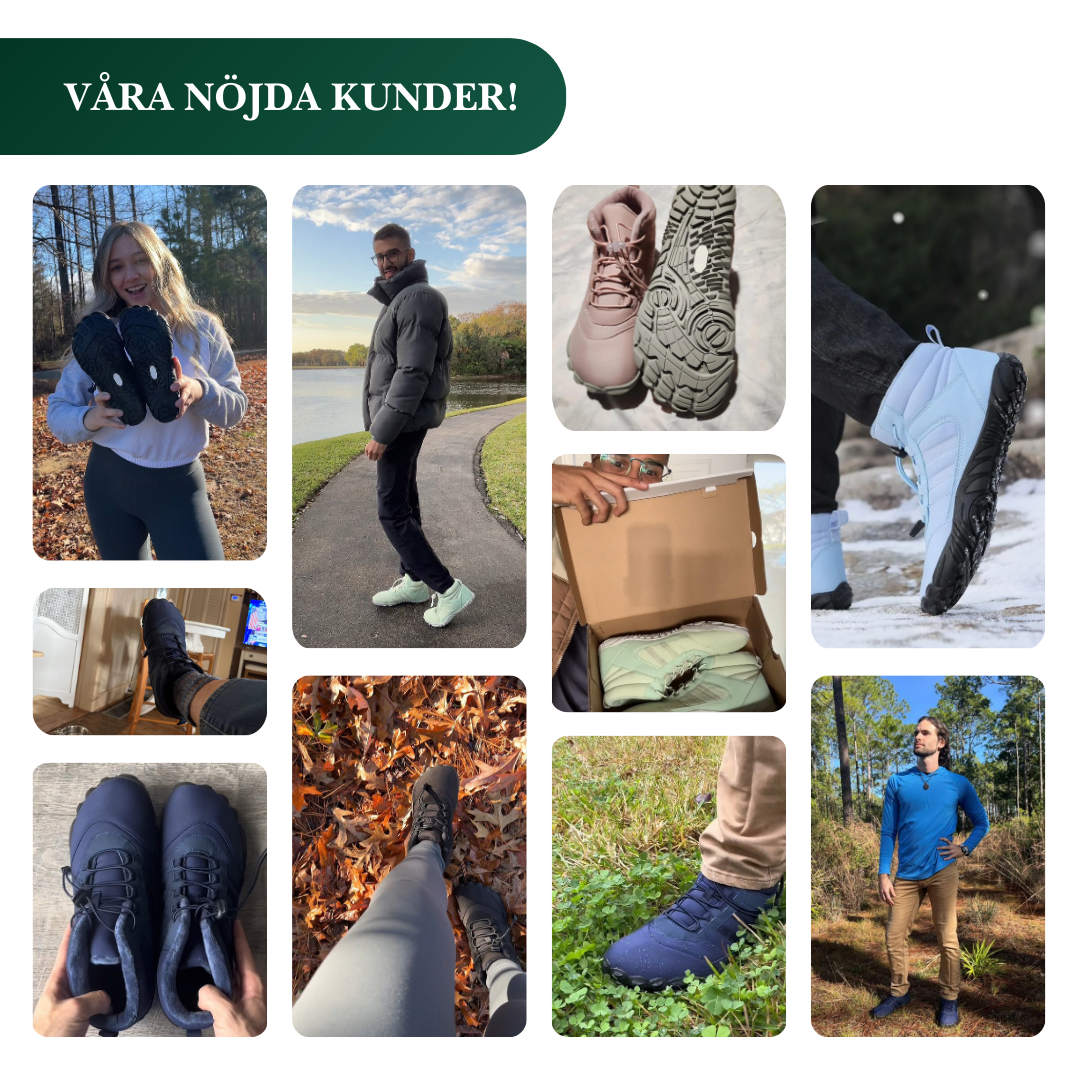 Känn Dig På Topp Hela Dagen Med Våra Allväders Jordande Barfotaskor