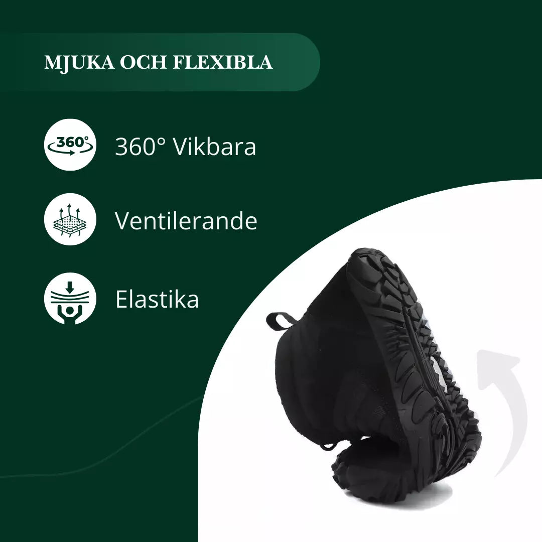 Känn Dig På Topp Hela Dagen Med Våra Allväders Jordande Barfotaskor
